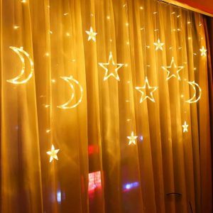 ستارة زينة رمضان بتصميم نجوم وقمر من وفراكس