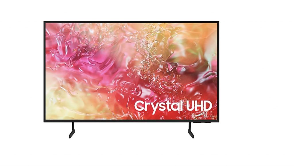 شاشة سامسونج 60 بوصة سمارت 4K كريستال UHD (60DU7000) مع وفرإكس