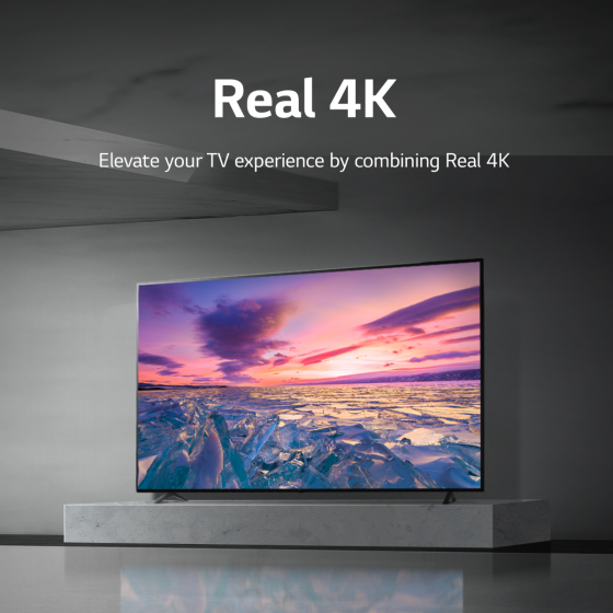  تلفزيون إل جي الذكي 60 بوصة بدقة 4K UHD مع وفرإكس