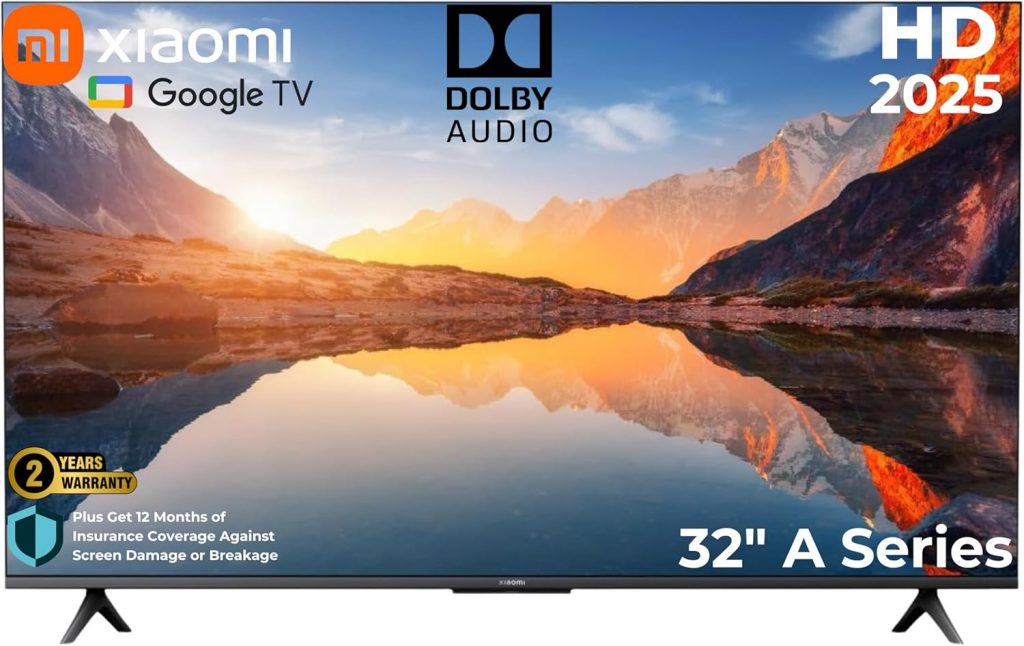 سعر تلفزيون شاومي UHD موديل A-32-2025TV مساعد جوجل، شاشة 32 بوصة مع وفرإكس