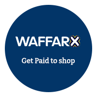 Shop and Earn Cashback Throw WaffarX